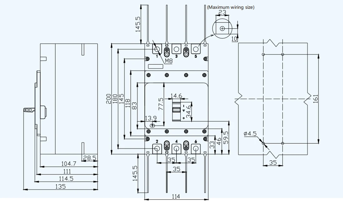 320A PV Circuit Breaker DC1500V