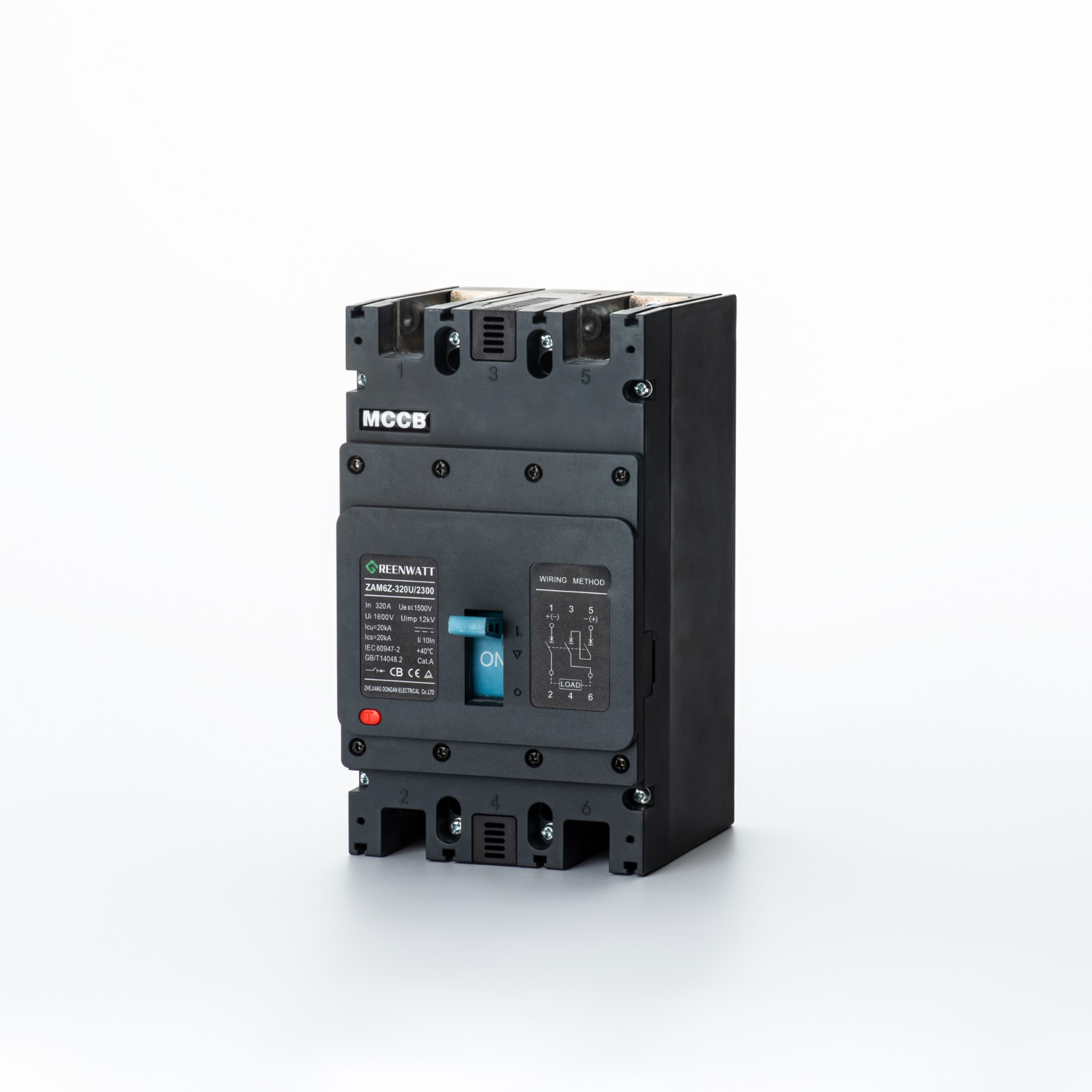 TSM2 -sarja MCCB | 1600a | 400 V AC | Ylivirta/oikosulku/UV-suojaus | IEC60947-2