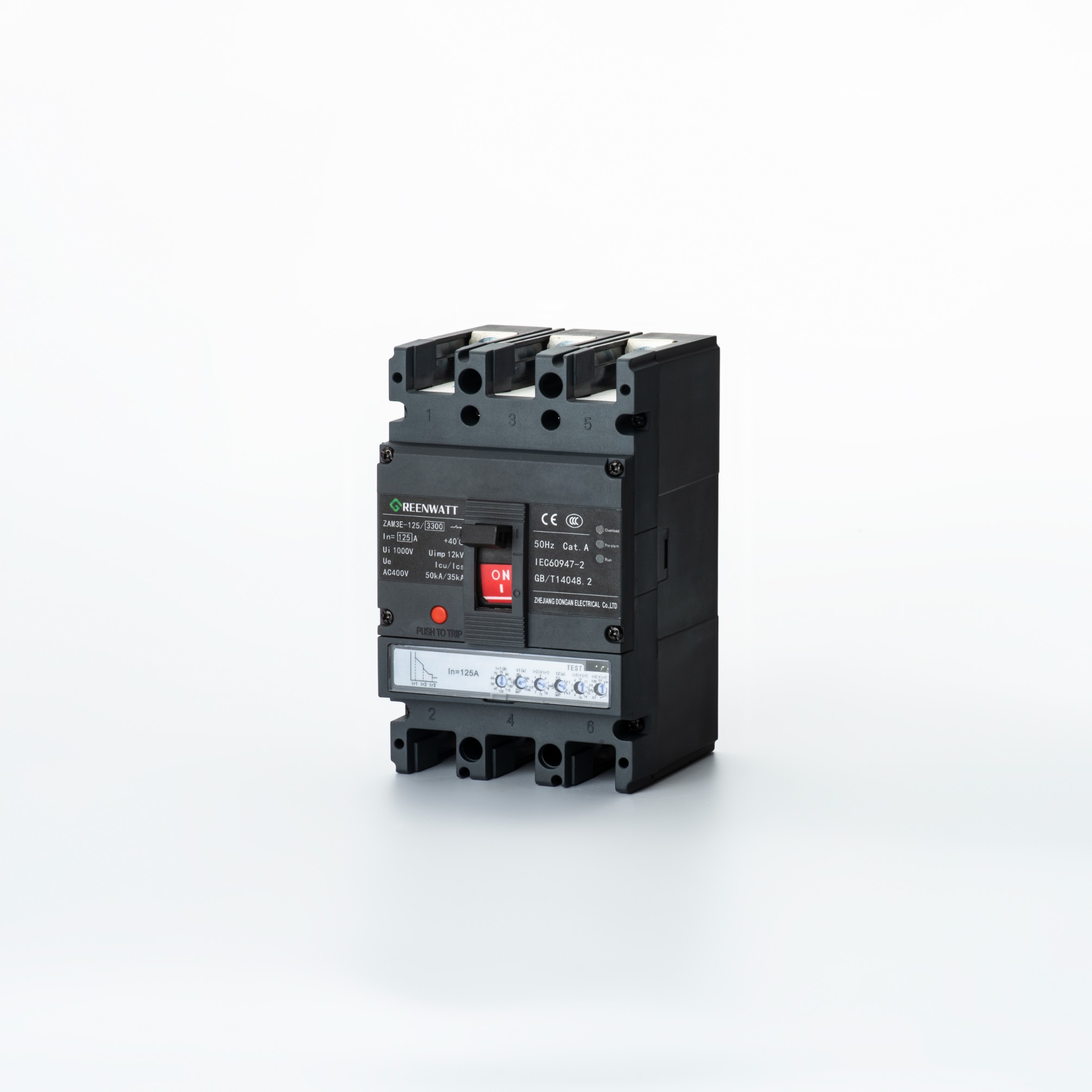 ZAM3E-125 Elektroninen valettu kotelon katkaisija | Vihreäveitsy